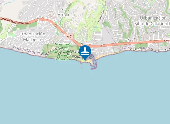 Map of Playa de Cabopino