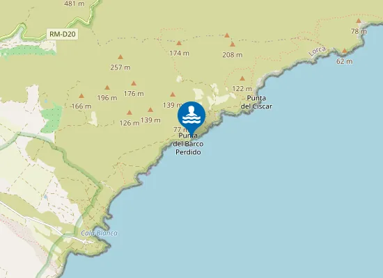 Map of Cala De La Gruta