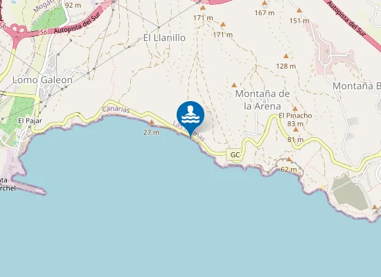 Map of Playa De Las Carpinteras