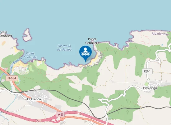 Map of Playa de Mendía