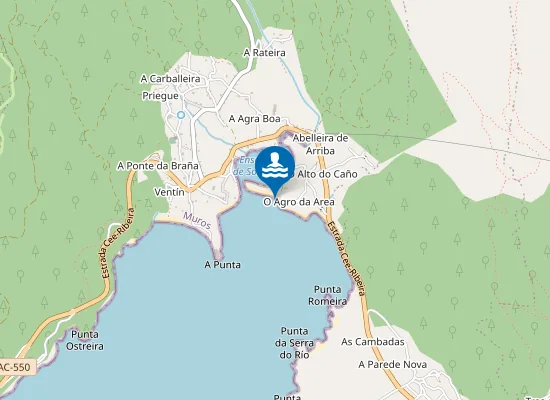 Map of Praia de Bornalle
