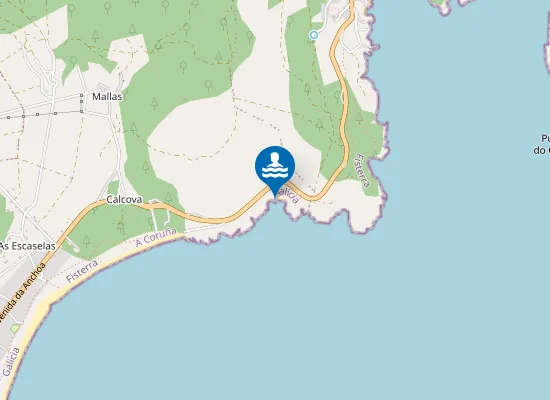 Map of Praia de Talón