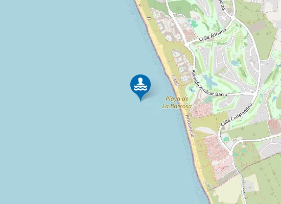 Map of Playa de La Barrosa