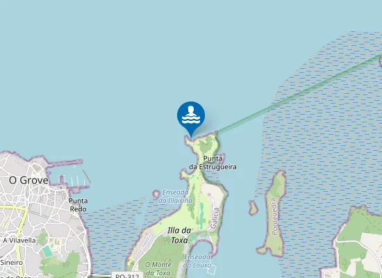 Map of Praia das Ánimas