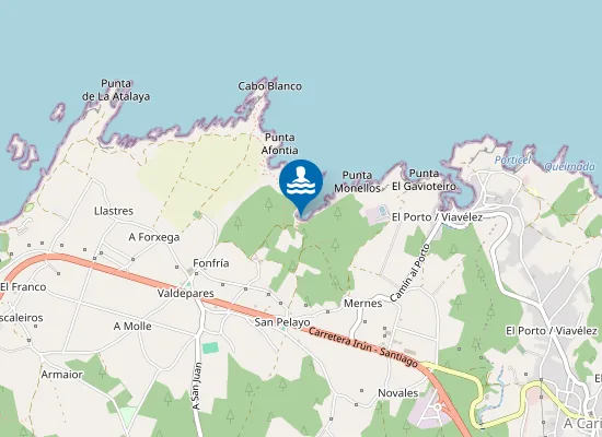 Map of Playa de Monellos
