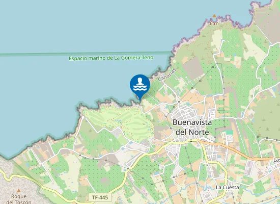 Map of Playa De Los Barqueros