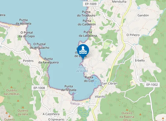 Map of Praia do Con do Xestadelo