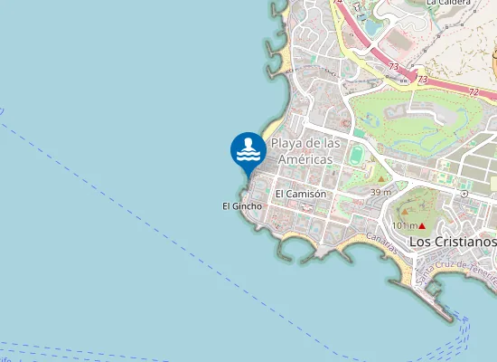 Map of Playa del Búnker