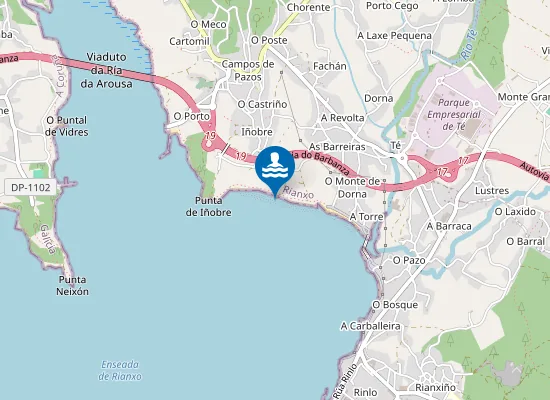 Map of Praia de Susolmos