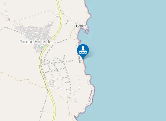 Map of Playa del Chinchorro