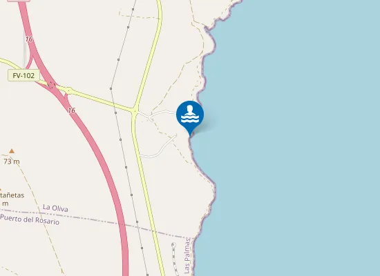 Map of Playa de las Valdivias