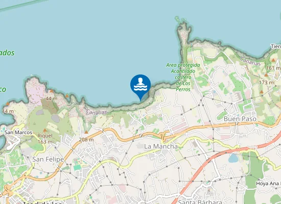 Map of Playa Moreno
