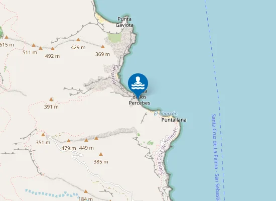 Map of Playa De Chigadá