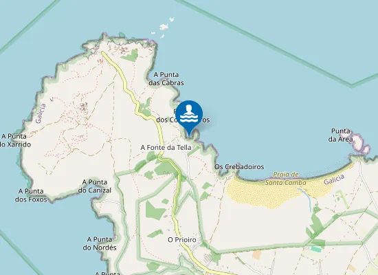 Map of Praia do Porto