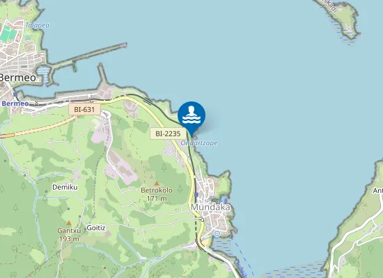 Map of Hondartzape
