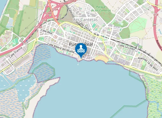Map of Playa de la Media Luneta