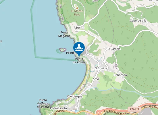 Map of Praia da Arnela