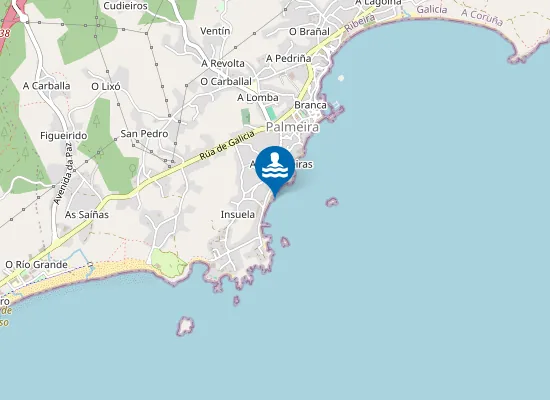 Map of Praia de Insuela