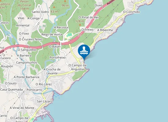 Map of Praia da Mercé