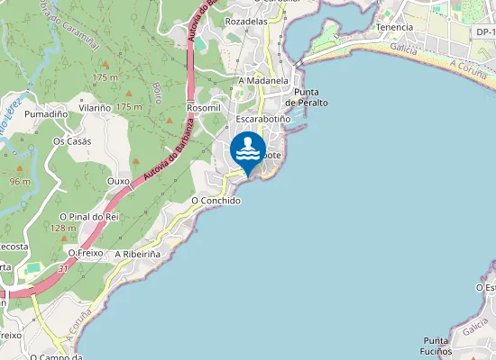 Map of Praia do Conchido