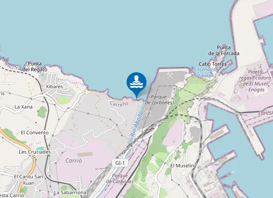 Map of Aboño