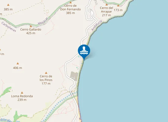 Map of Playa del Algarrobico