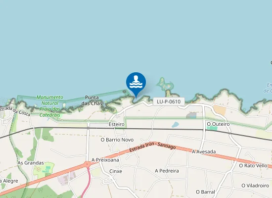Map of Praia das Covas