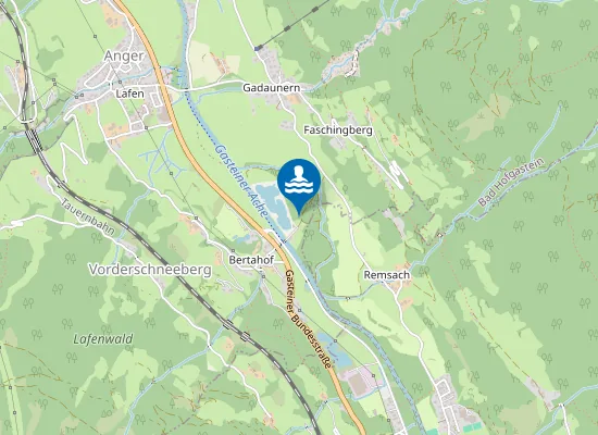 Map of BADESEE GASTEIN, BAD HOFGASTEIN