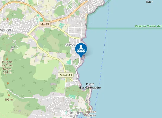 Map of Caló des Beato
