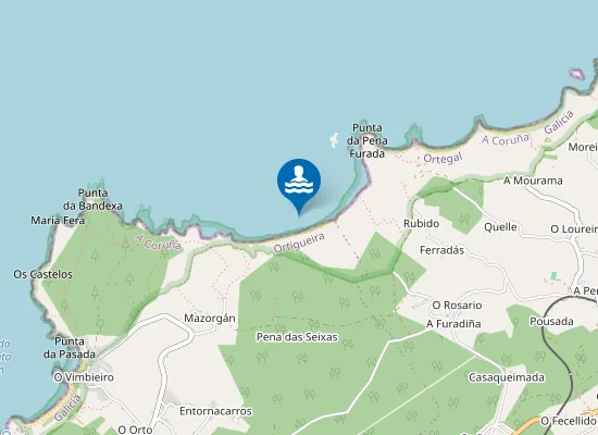 Map of Praia do Sarridal