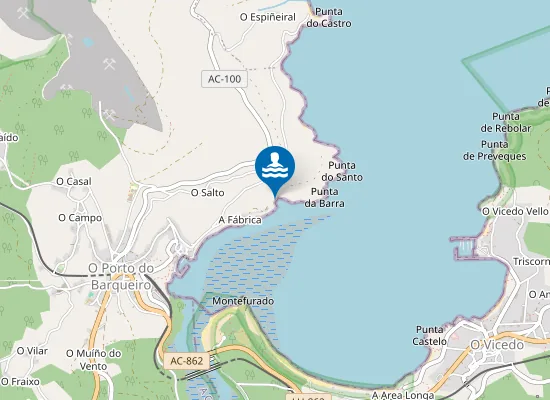 Map of Praia do Fabriquín