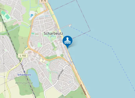 Map of OSTS SCHARBEUTZ