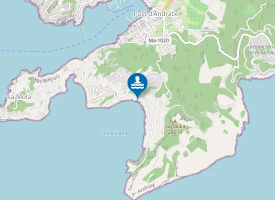 Map of Cala Llamp