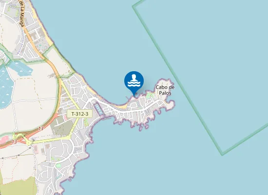Map of La Galera - Isla del Pato
