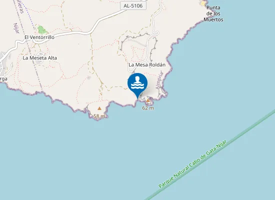 Map of Cala Sorbas
