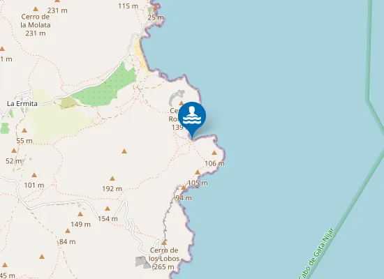 Map of Cala del Bergantín