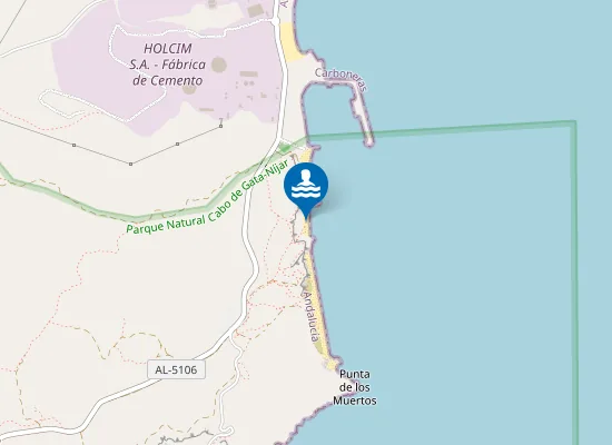 Map of Playa de las Salinicas
