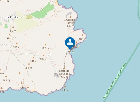 Map of Cala de la Polacra