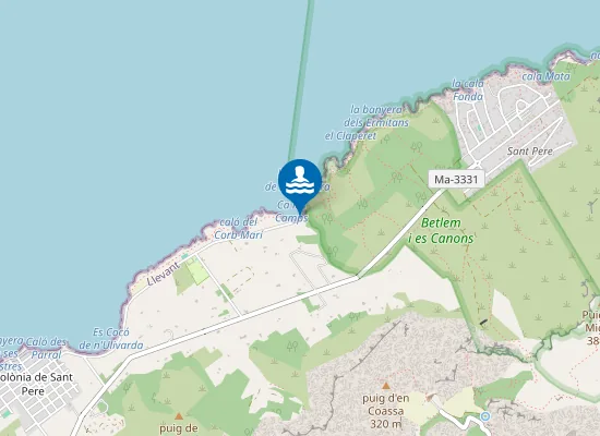 Map of Ca los Camps