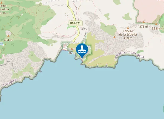Map of Playa de "La Morena"