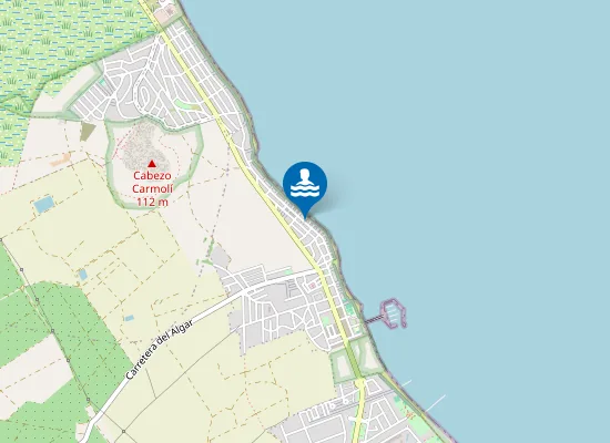 Map of Playa de Los Urrutias