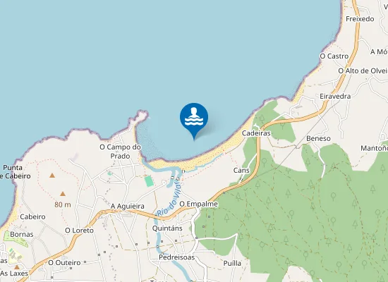 Map of Praia da Aguieira
