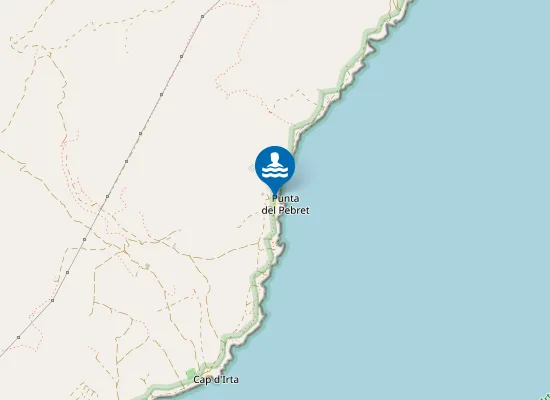 Map of Platja del Pebret