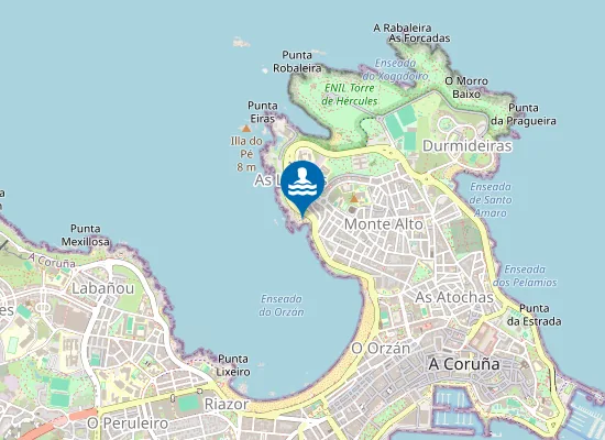 Map of Praia das Morosas