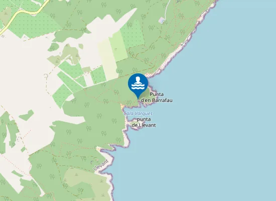 Map of es Caló Blanc