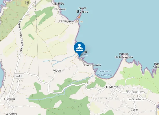 Map of Playa de Arnelles