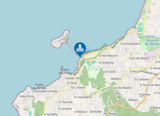 Map of Praia do Serral