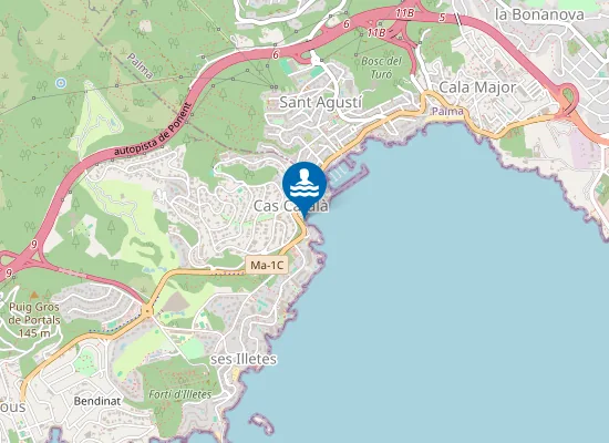 Map of Caló dels Macs
