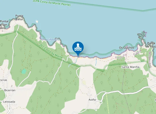 Map of Praia do Riás