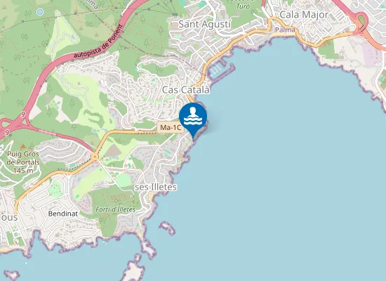 Map of Es Genetó